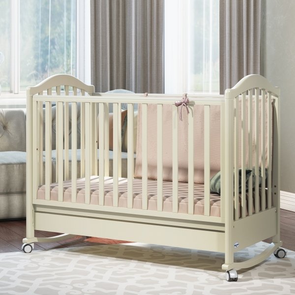 Детская кроватка Baby Italia Euro, полозья/ящик — как выглядит в жизни