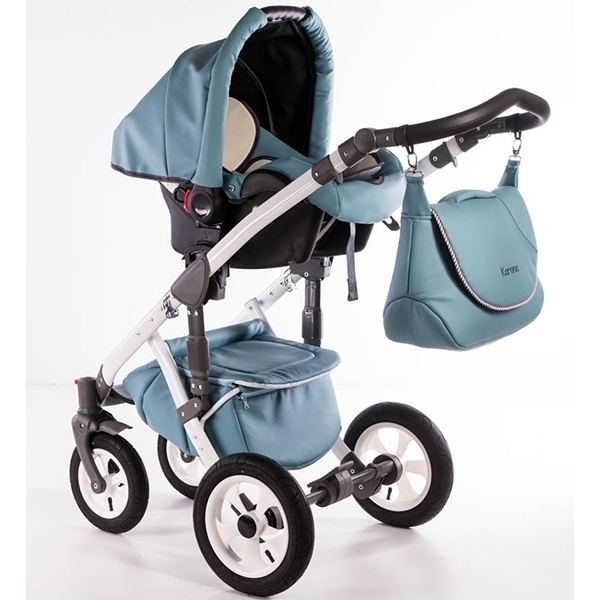Детская коляска Street Racer Karona Eco 3 в 1, эко-кожа фото 13