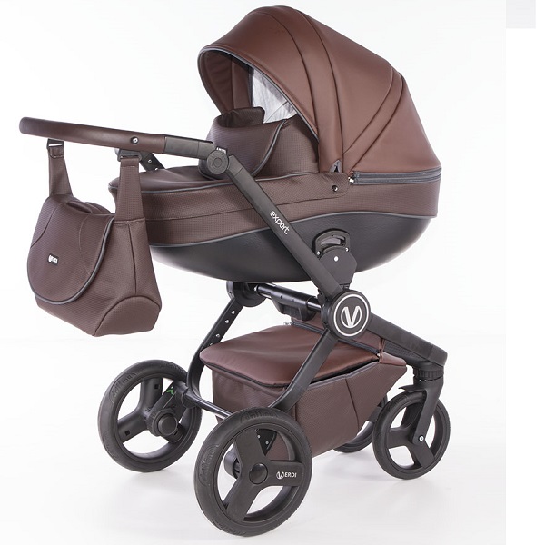 Детская коляска Verdi Expert 3 в 1, эко-кожа фото 2