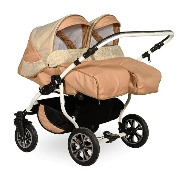 Детская коляска для двойни Indigo Charlotte Duo 2 в 1 фото 2