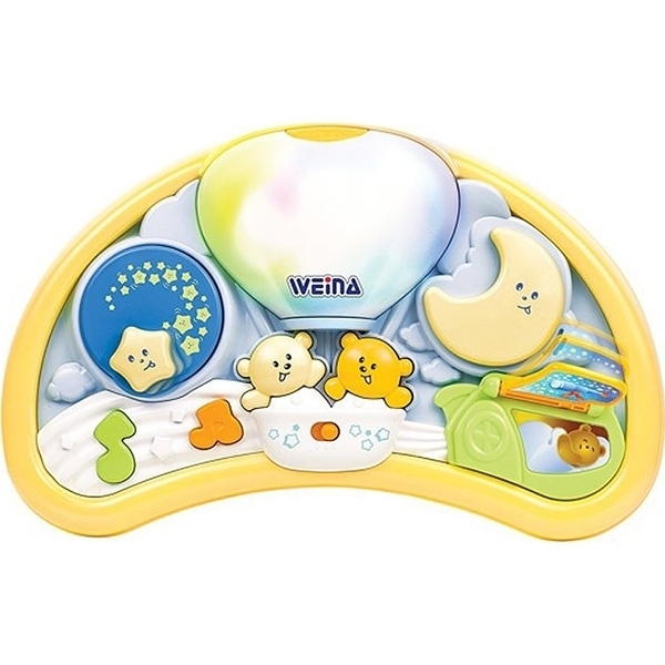 Ходунки со съемной игровой панелью / светильник Weina Мишки на Воздушном Шаре 2 в 1, 4006.102.29 фото 1