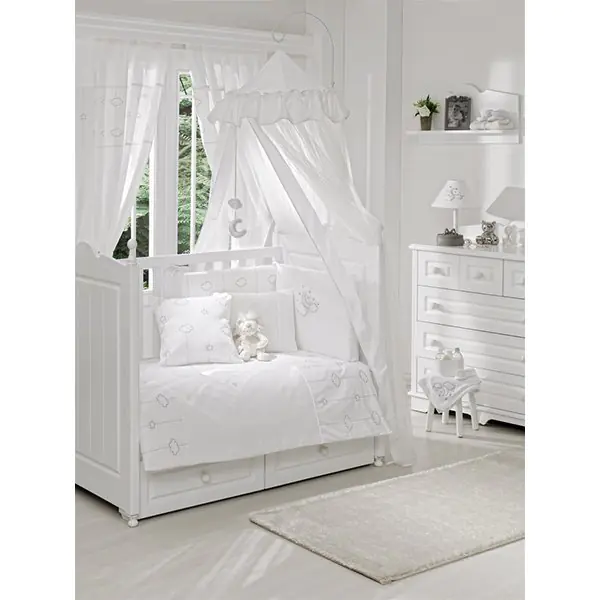 Комплект в кроватку Fiorellino Luna Chic Фиореллино Луна Чик, 5 предметов фото 2