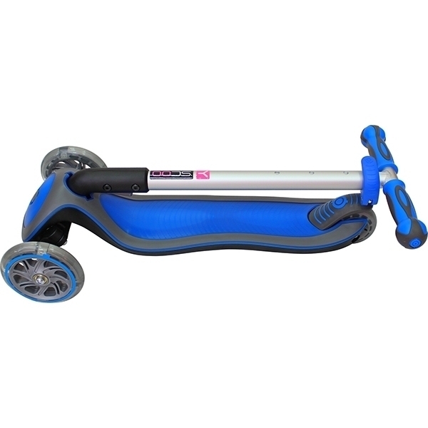Трехколесный самокат Globber Elite FL My Free Fold Up 449 со светящимися колесами и платформой фото 10