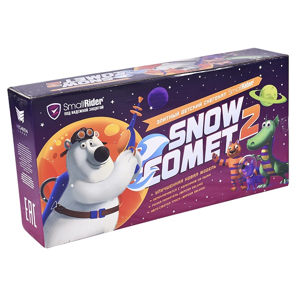Детский снегокат-трансформер с колесиками и спинкой Small Rider Snow Comet 2 фото 1