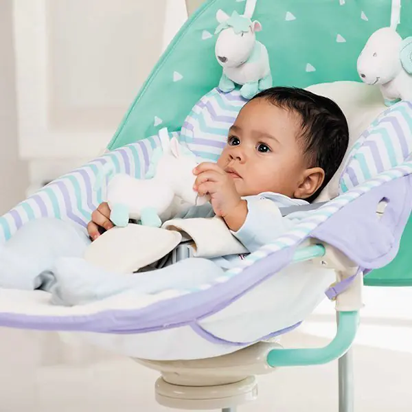 Электронный шезлонг-качели Happy Baby Relaxer с музыкальным блоком фото 14