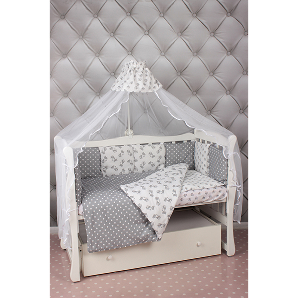Комплект постели в кроватку Amarobaby Мимими, 18 предметов фото 4