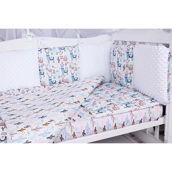 Комплект постели WB Premium в кроватку AmaroBaby Ламы, 18 предметов фото 5
