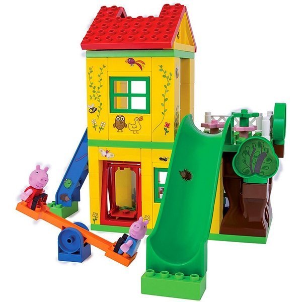 Конструктор Smoby Игровая Площадка Peppa Pig, 75 деталей, 1/6 арт. 57076 — как выглядит в жизни