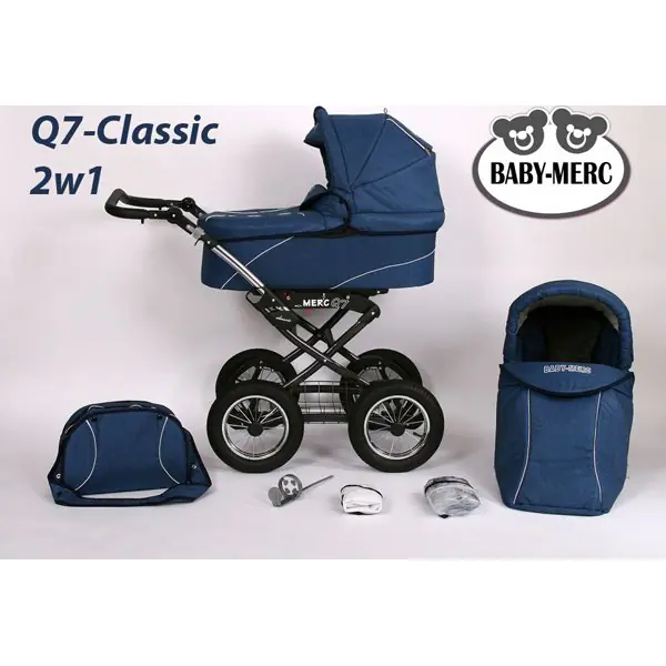 Детская коляска Baby-Merc Q7-Cllasic 3 в 1 фото 1