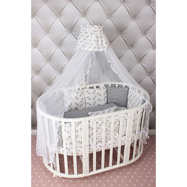 Комплект постели в кроватку Amarobaby Мимими, 18 предметов фото 2