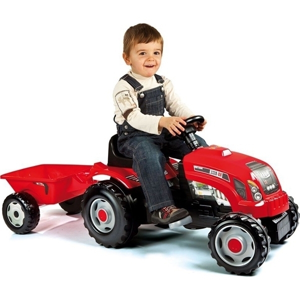 Трактор Smoby GM Bull+remorgue rouge 33045 фото 1