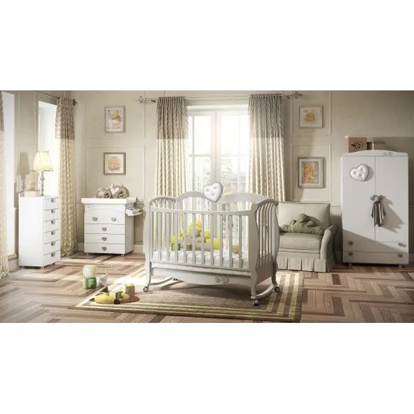 Детская кроватка-качалка  Baby Italia Grace (с эко-кожей) фото 1