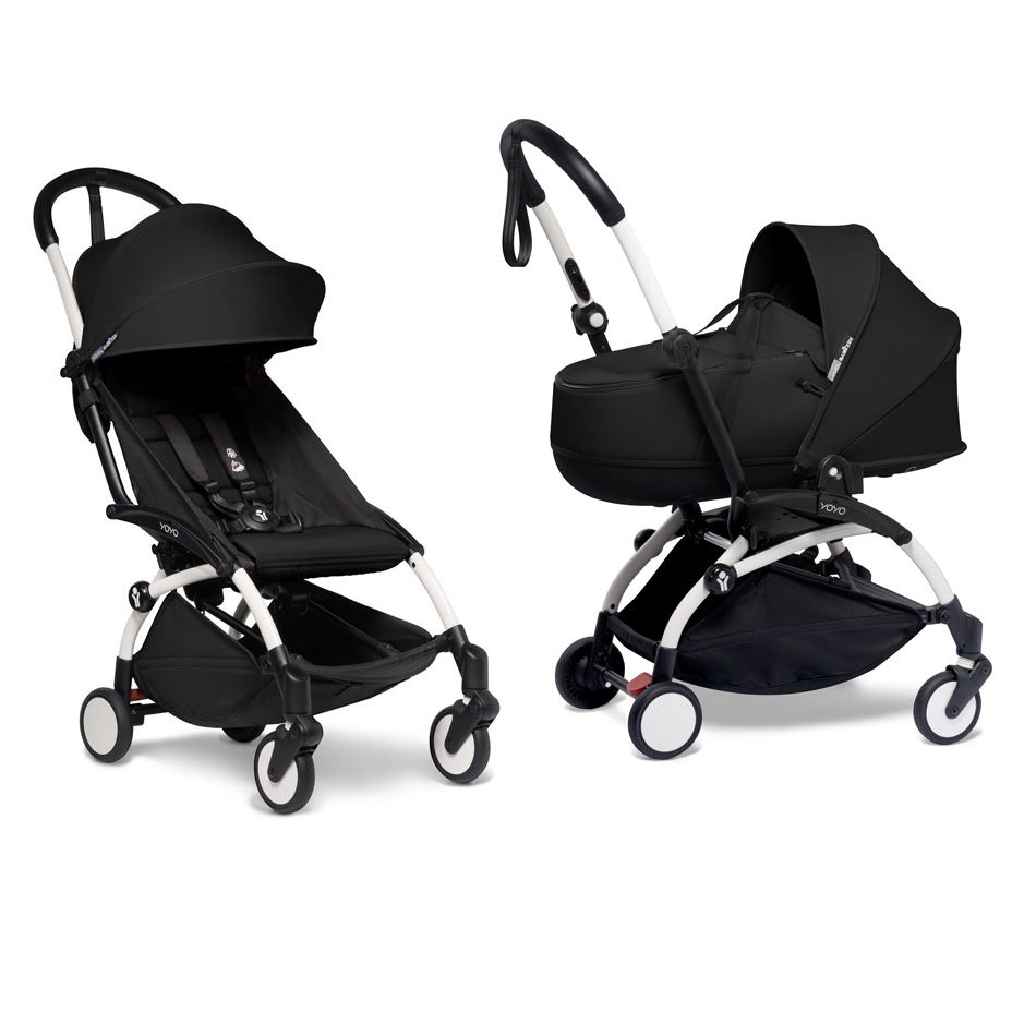Детская коляска Babyzen Yoyo 2 Bassinet 2 в 1 на белой раме - Фото