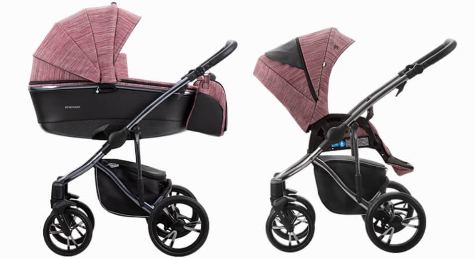 Детская коляска Bebetto Bresso Premium Class Dark 2020 2 в 1 - Фото