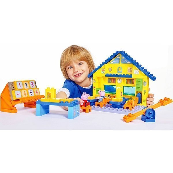 Конструктор Smoby Школа Peppa Pig, 87 деталей, 1/6 арт. 57075 — как выглядит в жизни
