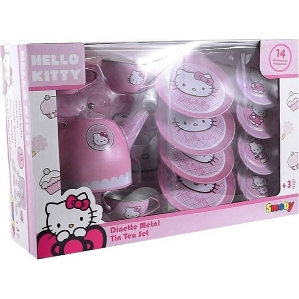 Набор металлической посудки Smoby Hello Kitty 24783, 14 предметов фото 2