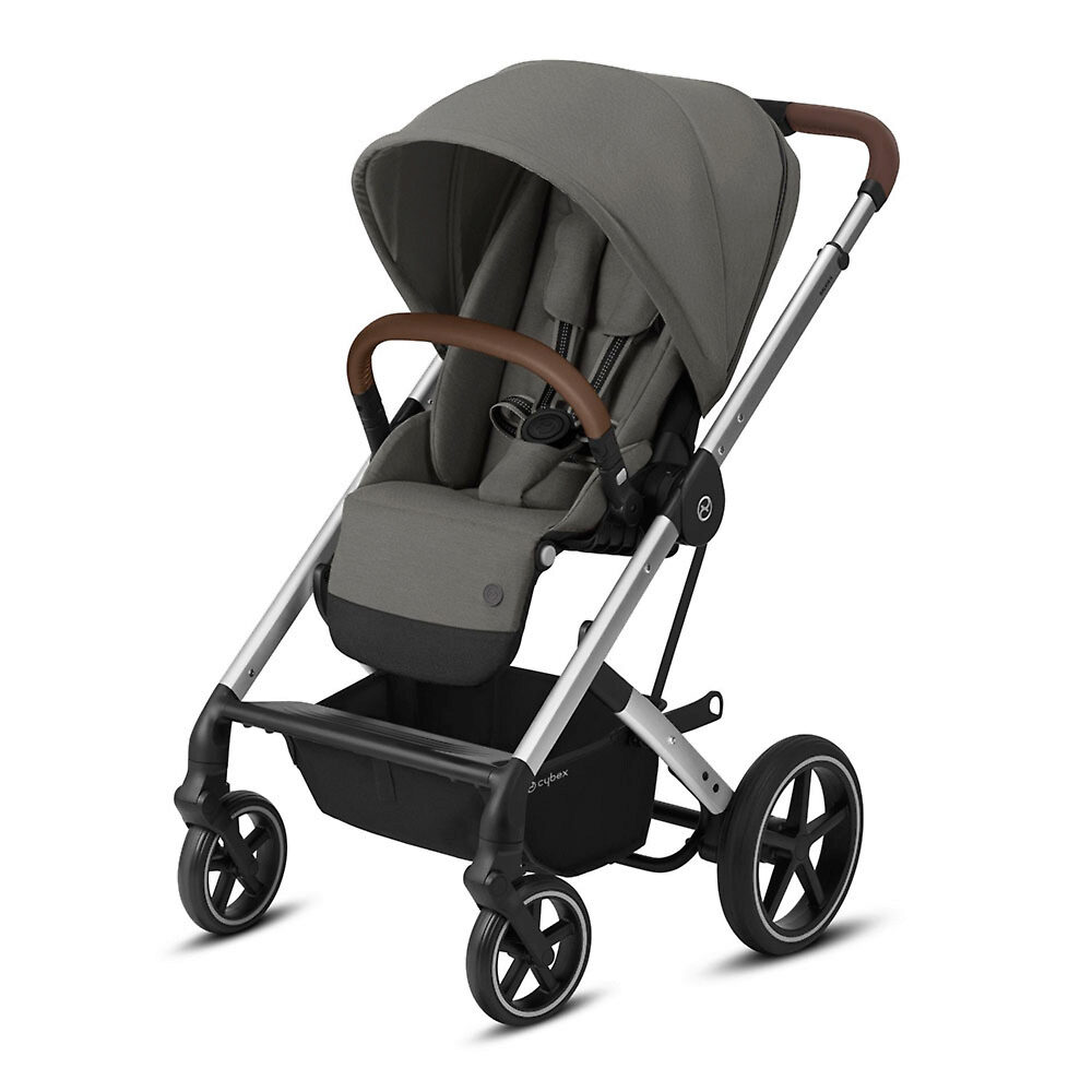 Детская прогулочная коляска Cybex Balios S Lux на серебряной раме - Фото