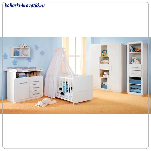 1127 KB Детская кроватка Geuther Bianco фото 1