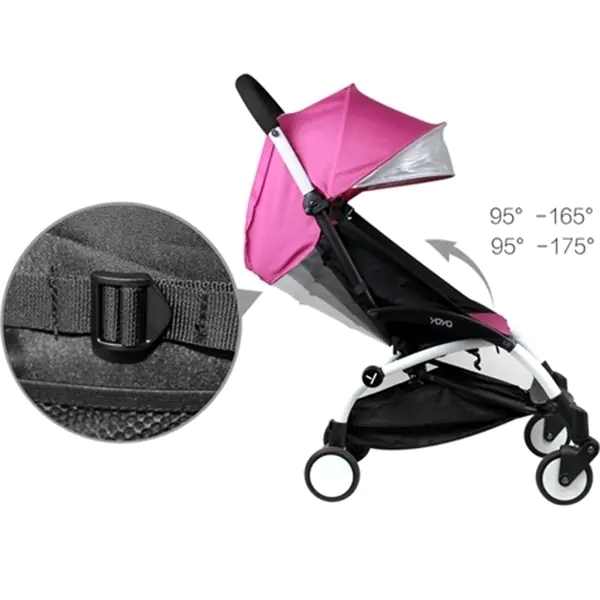 Детская прогулочная коляска Yoya Baby Leather, ткань+кожа фото 9