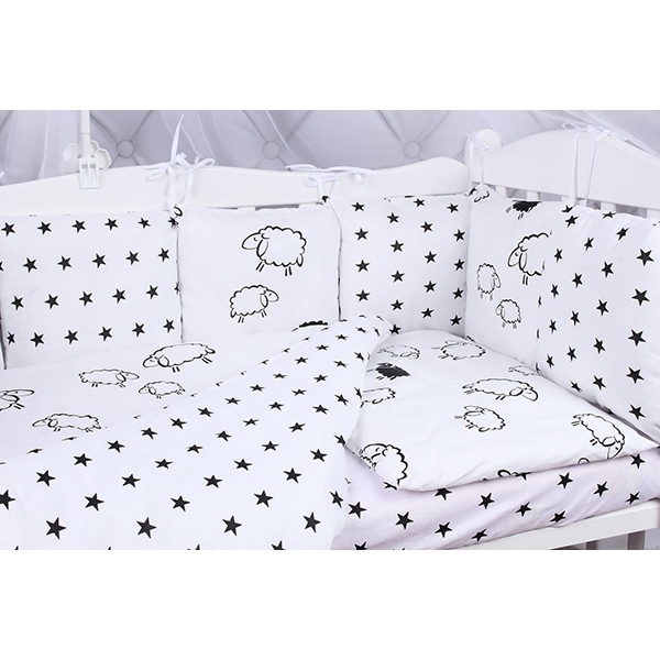 Универсальный комплект постели в кроватку AmaroBaby Home Elite, 19 предметов фото 2