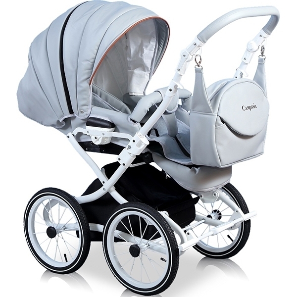 Детская коляска Street Racer Campania Eco 2 в 1, эко-кожа фото 3