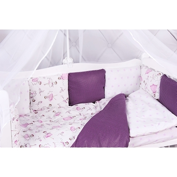 Комплект в кроватку AmaroBaby Амели, 4 предмета, бязь фото 1
