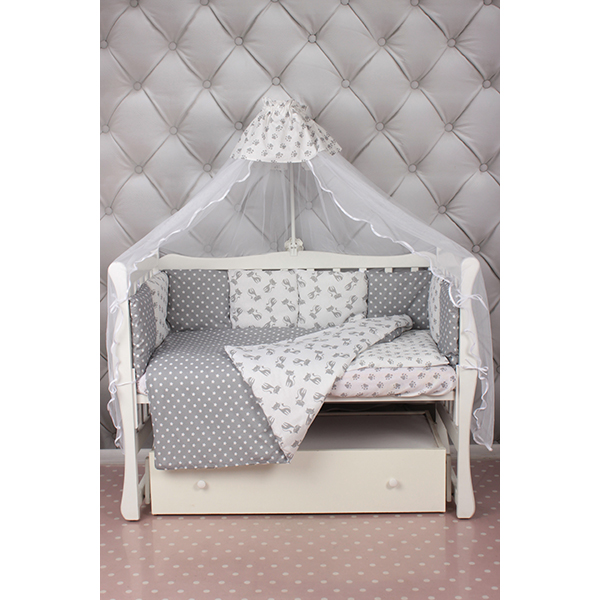 Комплект постели в кроватку Amarobaby Мимими, 18 предметов фото 5