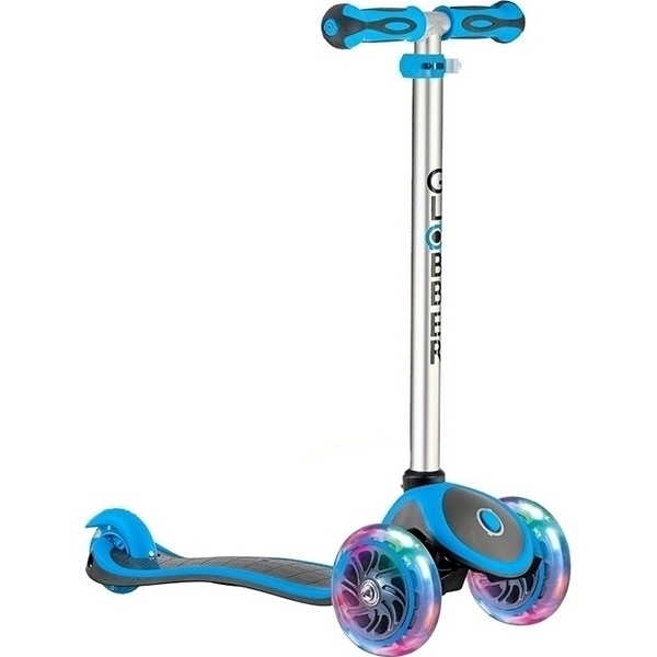 Трехколесный самокат-беговел Globber Evo 4 в 1 Plus 454 с подножками и 3 светящимися колесами фото 7