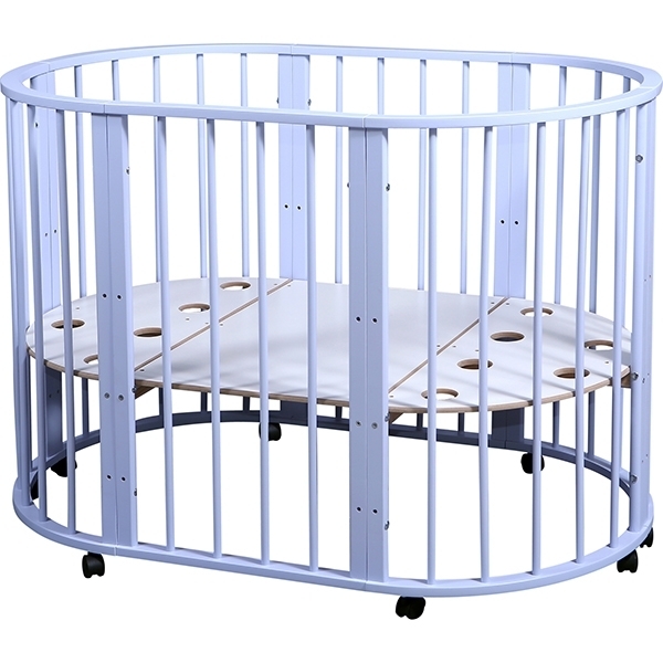 Овальная детская кроватка Nastella Baby Molly 7 в 1 без маятника фото 7