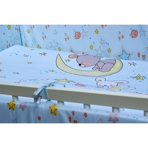 Постельное белье в кроватку Makkaroni Kids Баю-Бай с выбором бортиков, 6 предметов фото 3