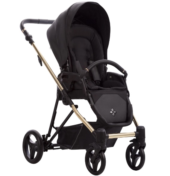 Детская коляска Bebetto Yoddi Premium Class PC 2 в 1 на золотой раме фото 3