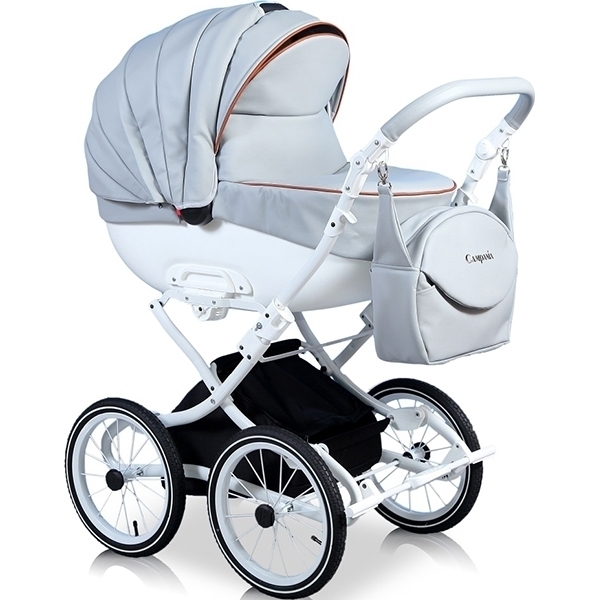 Детская коляска Street Racer Campania Eco 2 в 1, эко-кожа фото 1