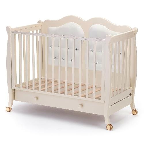 Детская кроватка Nuovita Affetto swing, продольный маятник — как выглядит в жизни