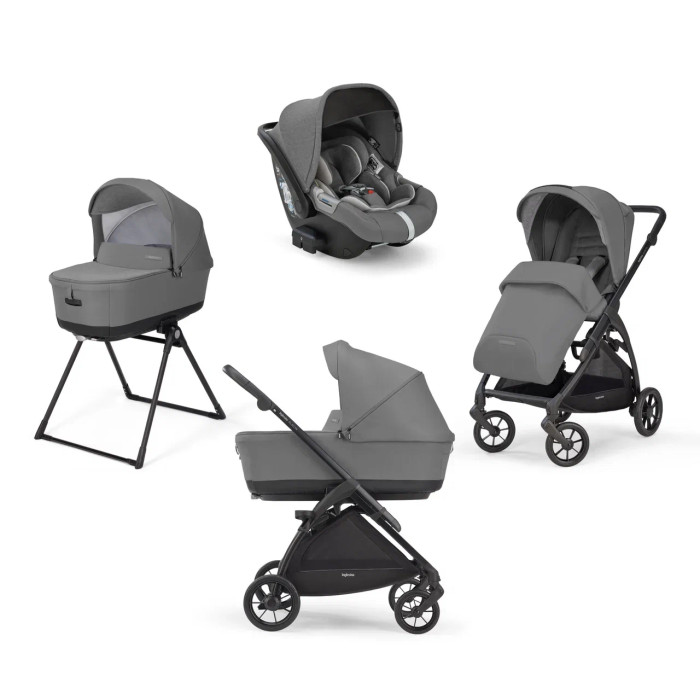 Детская коляска Inglesina Electa System Quattro 4 в 1 на шасси Electa Black - Фото