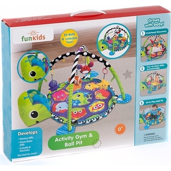 Развивающий коврик для новорожденного Funkids Turtle Gym 88967 фото 4