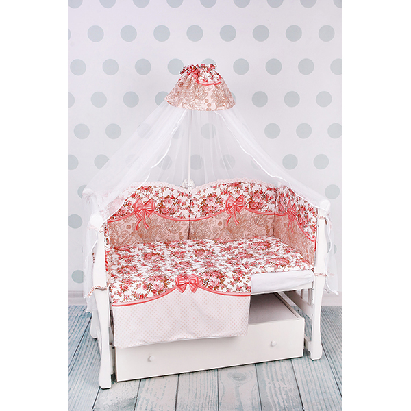 Комплект постели в кроватку AmaroBaby Прованс, 12 предметов, поплин фото 3