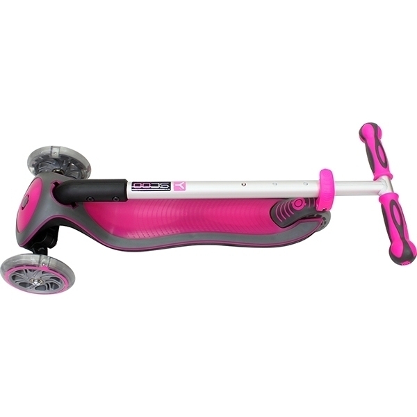 Трехколесный самокат Globber Elite SL My Free Fold Up 445 со светящимися колесами фото 8