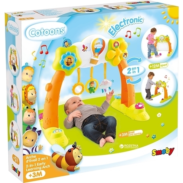 Развивающий центр Smoby Cotoons 2 в 1 для самых маленьких 110221 фото 6