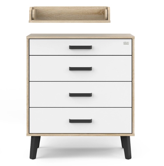 Детский комод Атон Gall Nero 804 с органайзером фото 4