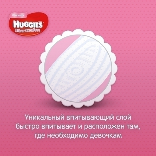 Подгузники для девочек Huggies Ultra Comfort 4+, 10-16 кг, 68 штук фото 1
