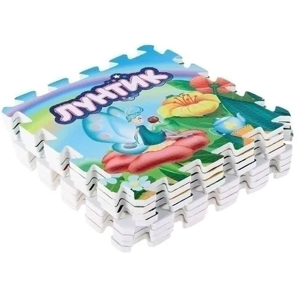 Коврик-пазл Играем Вместе Лунтик, 8 сегментов, 31,5 х 31,5 см, арт. 183067/FS-LUNT фото 3