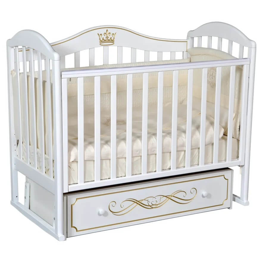 Детская кроватка Кедр Emily 2, универсальный маятник - Фото