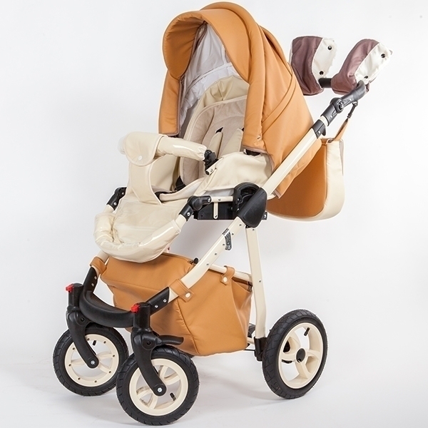 Детская коляска Nastella Casual 2 в 1, эко-кожа фото 3
