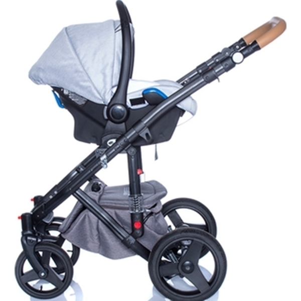 Детская коляска BeBe-Mobile Movo A 3 в 1, ткань+эко-кожа фото 12