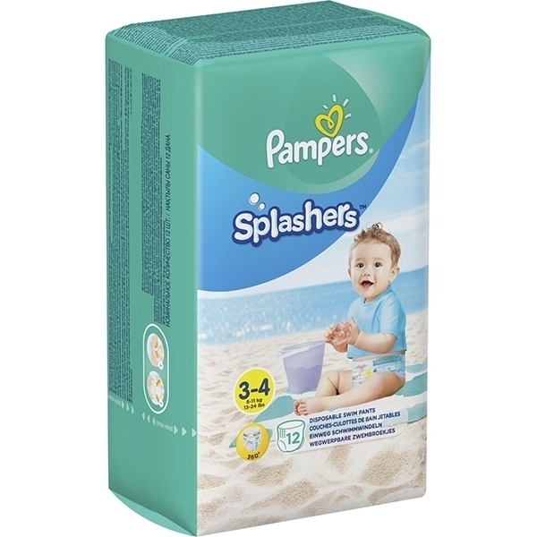 Детские трусики для плавания Pampers Splashers 3-4, 12 штук фото 1