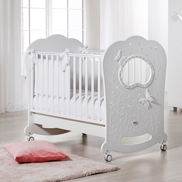 Детская кроватка Feretti Charme Oblo Brillante качалка фото 2