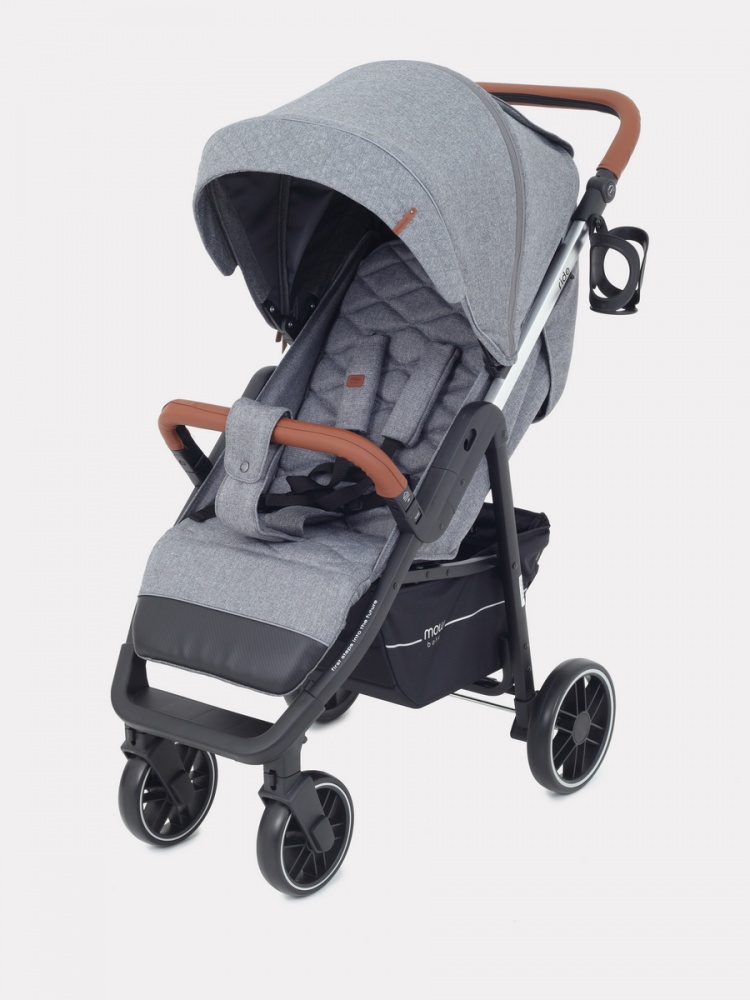 Детская прогулочная коляска Mowbaby Ride 2022 на серебряной раме - Фото