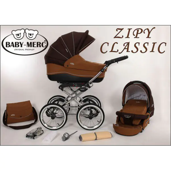 Детская коляска Baby-Merc Zipy Classic 2 в 1 фото 1