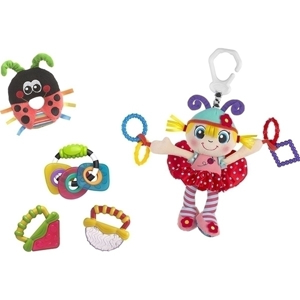 Игровой набор Playgro Божья Коровка, 5 игрушек, 0183452 — как выглядит в жизни
