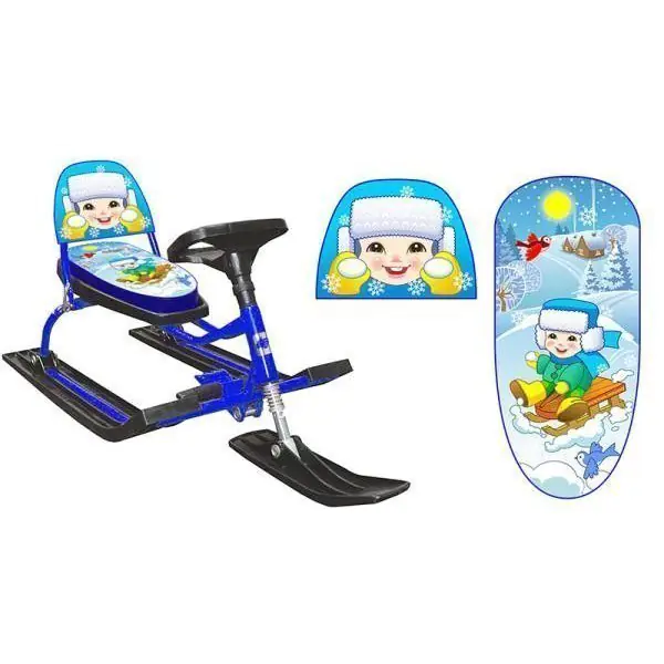 Снегокат Барс Comfort Зимняя Сказка 126 — как выглядит в жизни